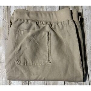 NWT New York And Company Women's Linen Jogger‎ Pants Size Large Beige